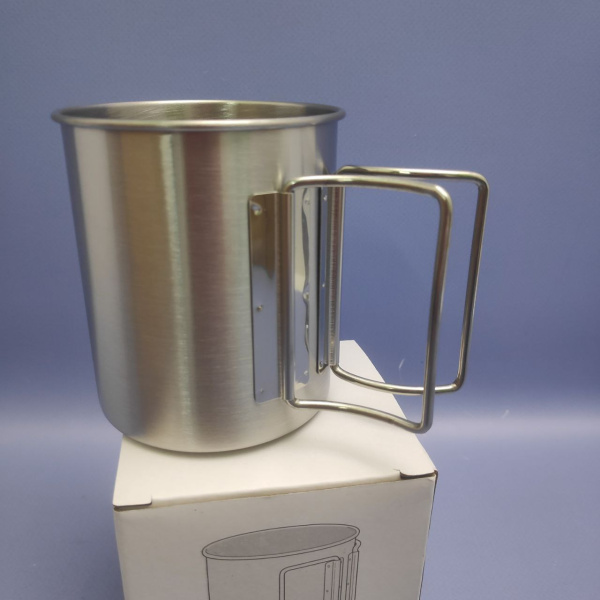 Кружка из нержавеющей стали Tiger 450 мл., ручка складывается